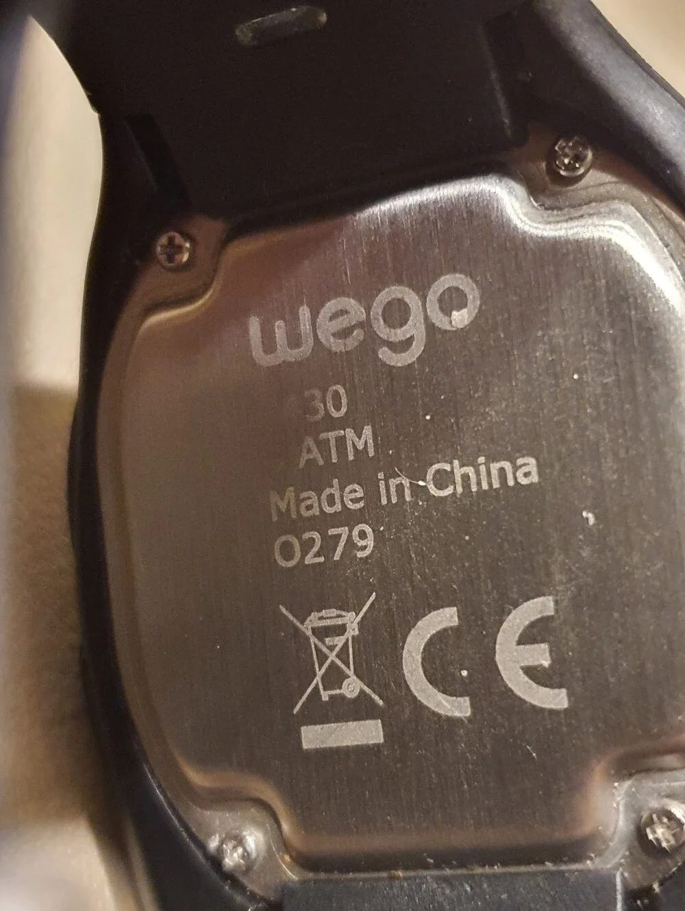 10/$20 Wego Black Digital Alarm Chrono Unisex Watch w/Heart Rate Monitor